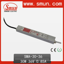 Motorista impermeável IP67 do diodo emissor de luz da fonte de alimentação do interruptor de 30W 18-36VDC 0.85A